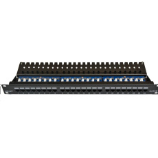 19" Patch panel LEXI-Net 24port, CAT5E UTP horní zářez