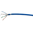 FTP kabel PlanetElite, Cat6A, drát, 4pár LS0H, Dca, stíněný, modrý, 500m