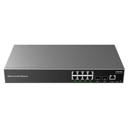Grandstream GWN7801 Layer 2+ Managed Network Switch 8 portů / 2 SFP