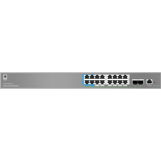 Grandstream GWN7802P Pro Layer 2++ Managed Network switch, 16x Gb RJ45 PoE