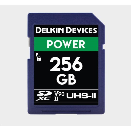 Delkin SD Power 2000X UHS-II U3 (V90) R300/W250 256GB
