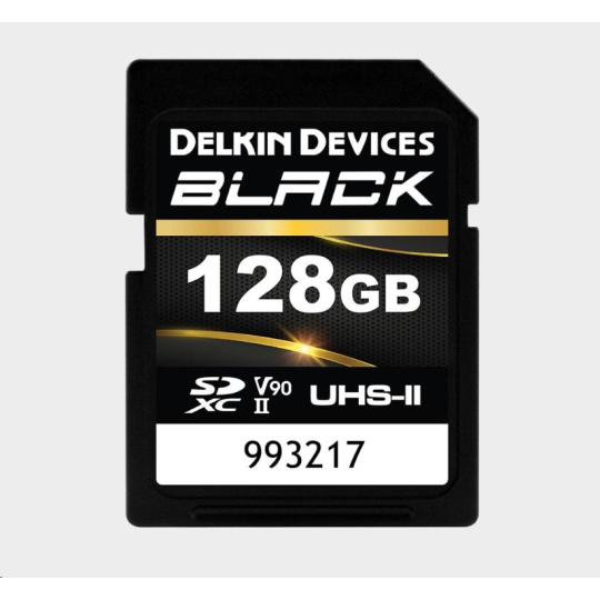 Delkin SDXC BLACK Rugged UHS-II R300/W250 (V90) 128GB (new) Delkin SDXC BLACK Rugged UHS-II R300/W250 (V90) 128GB (new)