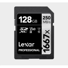 Lexar SDXC Pro 1667X UHS-II U3 R250/W120 (V60) 128G