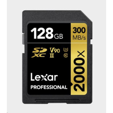 Lexar SDXC Pro 2000X UHS-II U3 R300/W260 (V90) 128GB