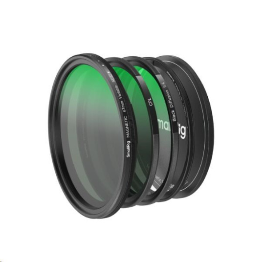 SmallRig 4726 5-in-1 Attachable Filter Kit VND 2-32 & CPL & 1/4 Effect Black Mist (67mm) SmallRig 4726 5-in-1 Attachable Filter Kit VND 2-32 & CPL & 1/4 Effect Black Mist (67mm)