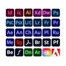 Adobe Creative Cloud for teams All Apps MP ENG COM NEW 1 User, 12 Months, Level 3, 50-99 Lic