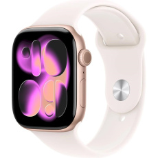 Apple Watch Series 11 GPS + Cellular 42mm Rose Gold Aluminium Case with Light Blush Sport Band - M/L Apple Watch Series 11 GPS + Cellular 42mm Rose Gold Aluminium Case with Light Blush Sport Band - M/L