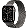 Apple Watch Series 11 GPS + Cellular 46mm Slate Titanium Case with Slate Milanese Loop - S/M
