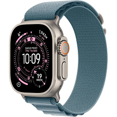 Apple Watch Ultra 3 GPS + Cellular 49mm Natural Titanium Case with Light Blue Alpine Loop - Large Apple Watch Ultra 3 GPS + Cellular 49mm Natural Titanium Case with Light Blue Alpine Loop - Large