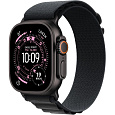 Apple Watch Ultra 3 GPS + Cellular 49mm Black Titanium Case with Black Alpine Loop - Small