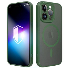 3mk ochranný kryt Misty MagCase Green pro Apple iPhone 15 Pro Max