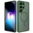 3mk ochranný kryt Misty MagCase Green pro Samsung Galaxy S25 Ultra