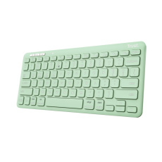 TRUST klávesnice LYRA, Bezdrátová klávesnice, US, zelená