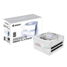 GIGABYTE zdroj AE1000PM PG5, 1000W, 80+ Platinum, 120mm fan, bílá