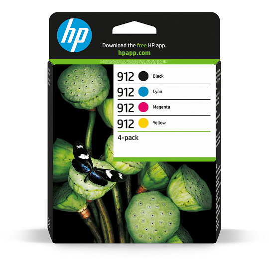 HP 912 CMYK Original Ink Cartridge 4-Pack (315 / 315 / 315 / 250 pages) HP 912 CMYK Original Ink Cartridge 4-Pack (315 / 315 / 315 / 250 pages)