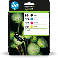 HP 924 CMYK Original Ink Cartridge 4-Pack HP 924 CMYK Original Ink Cartridge 4-Pack