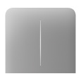 Ajax  SideButton (2-gang) vertical - Boční dvou tlačítko, vertikální instalace, mlhová