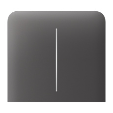 Ajax  SideButton (2-gang) vertical - Boční dvou tlačítko, vertikální instalace, šedá