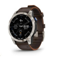 Garmin D2 Mach1, Sapphire Titan/ Brown Leather Band