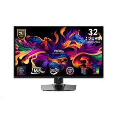 MSI LCD MAG 322UP QD-OLED E16,31.5" 3840x2160 OLED,165Hz,178/178,VESA,HDMI,DP,USB-C,Audio,Black MSI LCD MAG 322UP QD-OLED E16,31.5" 3840x2160 OLED,165Hz,178/178,VESA,HDMI,DP,USB-C,Audio,Black