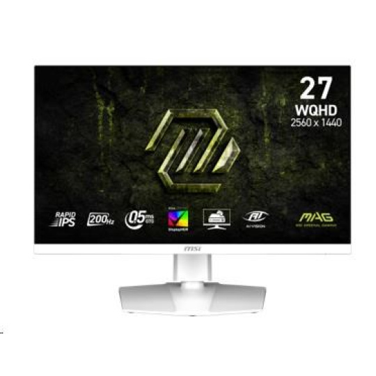 MSI LCD MAG 274QRFW E20, 27", 2560x1440, Rapid IPS, 0,5 ms, VESA 100x100, White