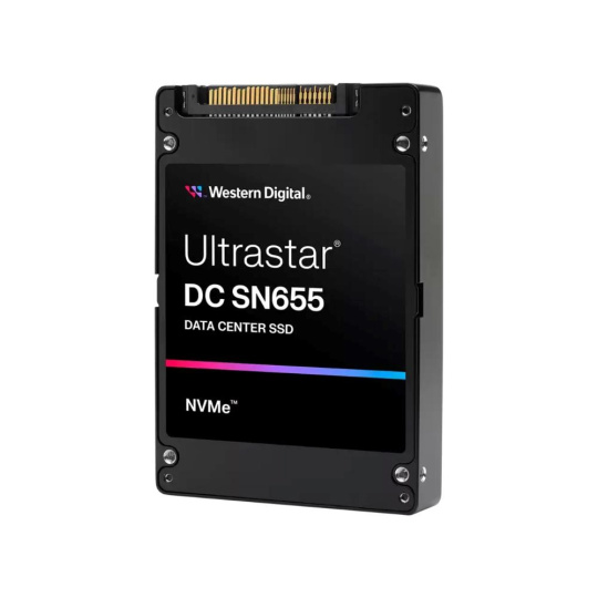 WD Enterprise SSD 61.44TB Ultrastar DC SN655, PCIe Gen4, (R:4300, W:3150MB/s), RI-1DW/D BICS5 SE