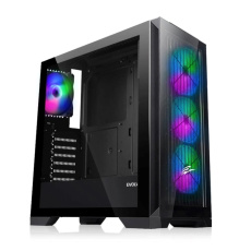 EVOLVEO Ptero Q2G, skříň ATX, 4x ARGB ventilátor, čelní+boční panel sklo, černá EVOLVEO Ptero Q2G, skříň ATX, 4x ARGB ventilátor, čelní+boční panel sklo, černá