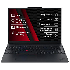 LENOVO NTB ThinkPad E16 G3 - Ultra5 228V,16" WQXGA 120Hz,32GB,1TBSSD,IRcam,W11P LENOVO NTB ThinkPad E16 G3 - Ultra5 228V,16" WQXGA 120Hz,32GB,1TBSSD,IRcam,W11P