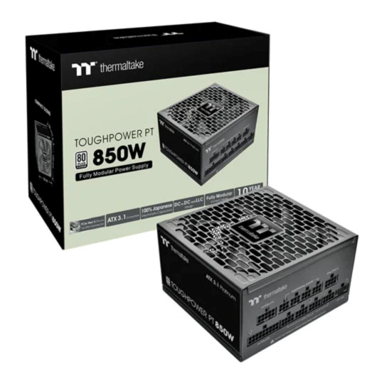 THERMAL TAKE zdroj 850W Toughpower PT, 120mm, Plně modulární, 80+ Platinum, černá