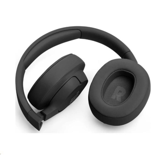 JBL Tune 720BT Black bezdrátová sluchátka přes uši, Bluetooth 5.3, až 76 hodin a rychlé dobití, černá