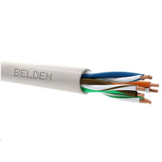 BAZAR - UTP kabel BELDEN 1583E, Cat5E, drát, PVC, Eca, šedý, 305m - poškozený obal
