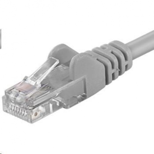 PREMIUMCORD Patch kabel UTP RJ45-RJ45 CAT5e 20m šedá