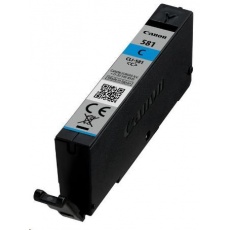 Canon CARTRIDGE CLI-581 azurová pro PIXMA TS615x, TS625x, TS635x, TS815x,TS825x, TS835x, TS915x (256 str.) Canon CARTRIDGE CLI-581 azurová pro PIXMA TS615x, TS625x, TS635x, TS815x,TS825x, TS835x, TS915x (256 str.)