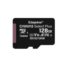 Kingston MicroSDXC karta 128GB Canvas Select Plus 100R A1 C10 - 1 ks