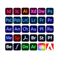 Adobe Creative Cloud for teams All Apps MP ML (+CZ) COM RNW 1 User, 12 Months, Level 3, 50 - 99 Lic