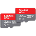 SanDisk MicroSDHC karta 32GB Ultra (R:120/W:120 MB/s, UHS-I, C10), 2-Pack