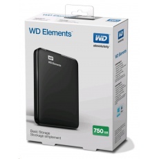 BAZAR VADNÉ - WD Elements Portable 750GB Ext. 2.5" USB3.0, Black