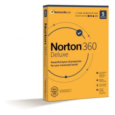 NORTON 360 DELUXE 50GB +VPN 1 uživatel pro 5 zařízení na 1 rok - BOX