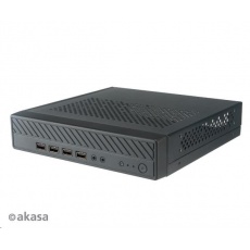 AKASA case Cypher MX, thin mini-ITX (Sub 2L Chassis with 4x USB 2.0 ports, VESA mountable)