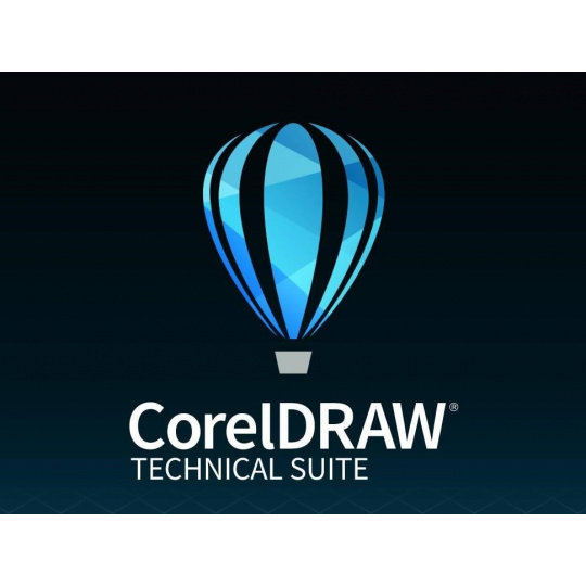CorelDRAW Technical Suite Education 365 dní obnovení pronájemu licence (51-250) EN/DE/FR/ES/BR/IT/CZ/PL/NL