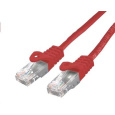 C-TECH kabel patchcord Cat6, UTP, červený, 0,25m