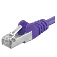 PREMIUMCORD Patch kabel CAT6a S-FTP, RJ45-RJ45, AWG 26/7 0,5m šedá