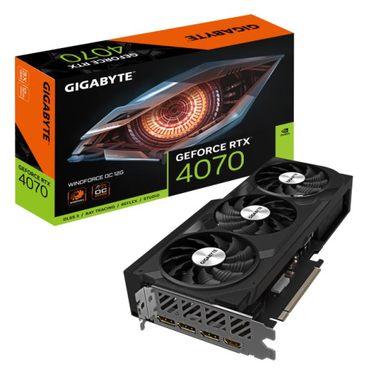 BAZAR - GIGABYTE VGA NVIDIA GeForce RTX 4070 WINDFORCE OC 12G, RTX 4070, 12GB GDDR6X, 3xDP, 1xHDMI - Po opravě (Náhradní BAZAR - GIGABYTE VGA NVIDIA GeForce RTX 4070 WINDFORCE OC 12G, RTX 4070, 12GB GDDR6X, 3xDP, 1xHDMI - Po opravě (Náhradní