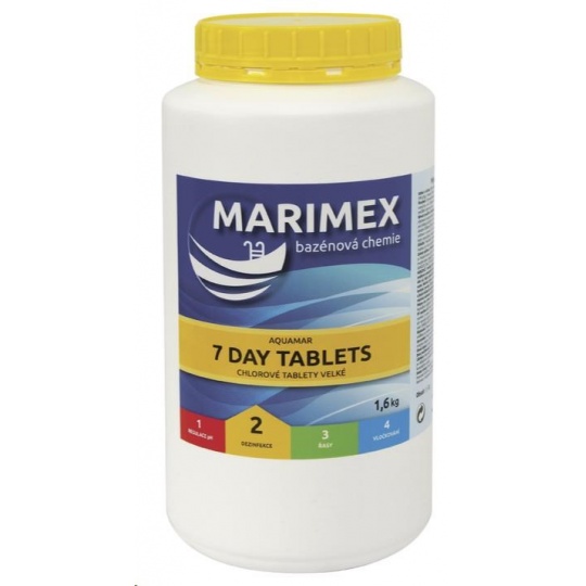 Marimex 7 Denní tablety 1,6 kg - pomalurozpustné velké tablety pro průběžné udržování