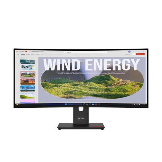 BAZAR - LENOVO LCD T34WD-40 - 34",VA,matný,21:9,3440x1440,120Hz,4ms,300cd,3000:1,HDMI,DP,USB-C,PD100W,RJ45 - pošk. obal BAZAR - LENOVO LCD T34WD-40 - 34",VA,matný,21:9,3440x1440,120Hz,4ms,300cd,3000:1,HDMI,DP,USB-C,PD100W,RJ45 - pošk. obal