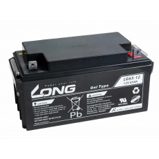 Long 12V 65Ah olověný akumulátor M6 LongLife (WPL65-12AN)