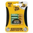 JCB RTU NiMH AAA/R03, 900mAh, přednabitá, blistr 4 ks