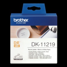 BROTHER DK-11219 (papírové / kulaté, průměr 12 mm - 1200 ks)