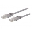 C-TECH kabel patchcord Cat5e, UTP, šedý, 0,25m