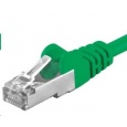 PREMIUMCORD Patch kabel CAT6a S-FTP, RJ45-RJ45, AWG 26/7 3m zelená